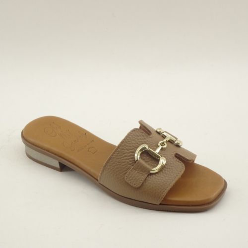 MY SANDALS MUILTJE TAUPE