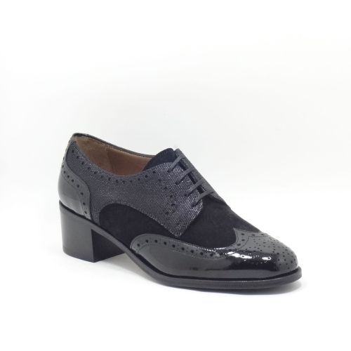 PERTINI VETERSCHOEN ZWART