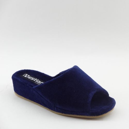 WESTLAND/ROMIKA PANTOFFEL BLAUW