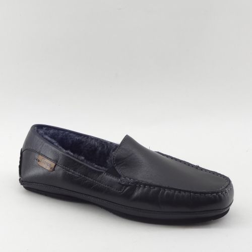 SIOUX PANTOFFEL ZWART